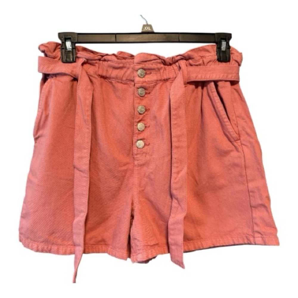 LOFT Paperbag Waist Shorts Size M Dusty Rose Stretch Waist 3” Inseam